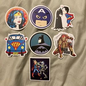 superhero stickers